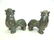 PR VINTAGE CHINESE CARVED HARD STONE FOO DOG LIONS - 3