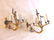 Pr Antique French Rococo Brass Cherub Wall Sconces - 2