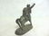 ANTIQUE CAST METAL CAVALIER HORSE FIGURE CLOCK TOPPER - 4