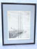 Antique Pencil Signed DON SWANN Boat Harbor Etching