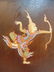VINTAGE HINDU THAI PAINTING ON WOOD - 2