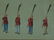 VINTAGE ANTIQUE CHINESE HAND COLORED PRINT OF SOLDIERS - 2