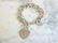 Sterling Silver Tiffany & Co Dogtag Heart Bracelet