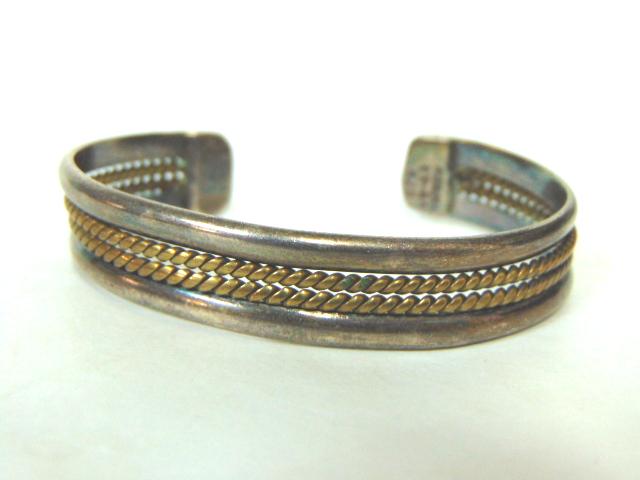 Vintage Estate .925 Sterling Silver Cuff Bracelet (1 of 3)