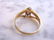 Womens Vintage Estate 14k Gold Garnet & Diamond Ring - 3