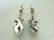 Pr of Womens Sterling Silver & Black Onyx Earrings - 2