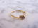 Womens 14k Yellow Gold Ring w/ Garnet & Diamonds - 4