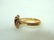 Womens Vintage Estate 10k Yellow Gold Ring w/ Garnet ? - 2