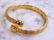 Womens Sterling Silver Gold Tone Italian Bracelet