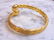 Womens Sterling Silver Gold Tone Italian Bracelet - 3