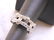 Womens Sterling Silver Ring w/ Diamond Cut CZ Stones