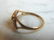 Womens Vintage 10K Gold w/ Rose Gold Grape Leaf Ring - 5