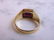 Mens Vintage 10k Gold & Ruby Colored Free Masons Ring - 4