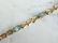 Vintage 14K Gold & Topaz Color Gemstone Link Bracelet - 2