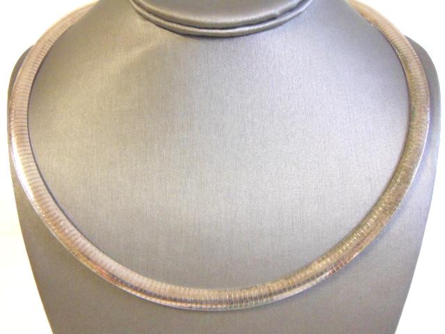 Womens Sterling Silver Italian Herringbone Necklace (1 of 2)