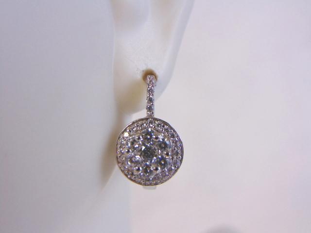 Womens Vintage Sterling Silver Earrings w/ CZ Stones (1 of 4)
