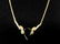 Vintage Sterling Silver Gold Tone Necklace & Pendant - 2