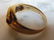 Womens Vintage Estate 10k Yellow Gold Ring w/ Garnet - 5