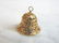 Womens Vintage 14k Gold Bell Pendant Charm Bracelet