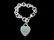 Womens Sterling Tiffany & Co Heart Charm Bracelet
