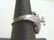 Womens Vintage Sterling Silver Diamond Engagement Ring - 2