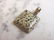 Womens Vintage Sterling Silver Leopard Jasper Pendant