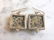 Womens Vintage Sterling Silver Leopard Jasper Earrings - 3