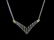 Womens Vintage 14k Gold Necklace w/ Diamond Pendant - 2