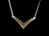 Womens Vintage 14k Gold Necklace w/ Diamond Pendant - 3