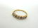Womens Vintage 10k Gold Ring w/ Garnet & Diamonds - 5