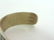 Vintage Sterling Silver Abalone Alpaca Cuff Bracelet - 5