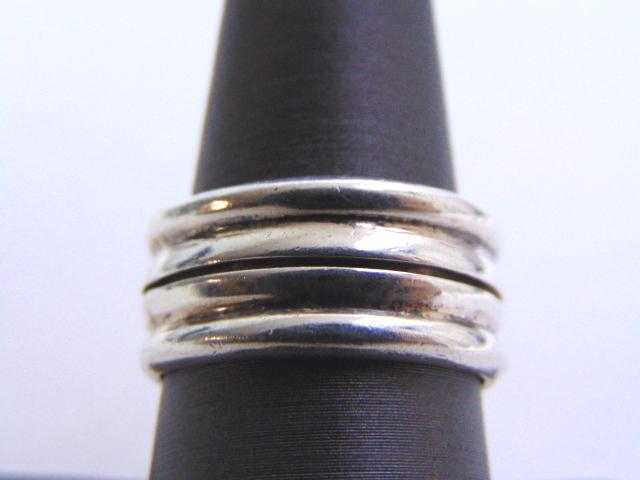 Mens Vintage Estate Sterling Silver Ring (1 of 2)