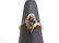Womens Vintage 10k Gold Ring w/ Ruby & Diamonds