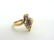 Womens Vintage 10k Gold Ring w/ Ruby & Diamonds - 5