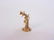 14k Gold Candlestick Phone Pendant Charm Bracelet - 2