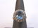 Womens Vintage Estate 14K White Gold Topaz Ring