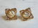 Womens Vintage Estate 14K Gold Diamond Pearl Earrings - 3