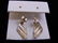 Pair of Vintage Estate Sterling Silver Stick Earrings - 3