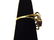 Womens Vintage Estate 10K Gold Diamond & Garnet Ring - 2