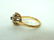 Women's Vintage Estate 10K Gold Diamond & Garnet Ring - 3