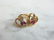 Womens Vintage 14K Gold Garnet & Diamond Heart Earrings - 2
