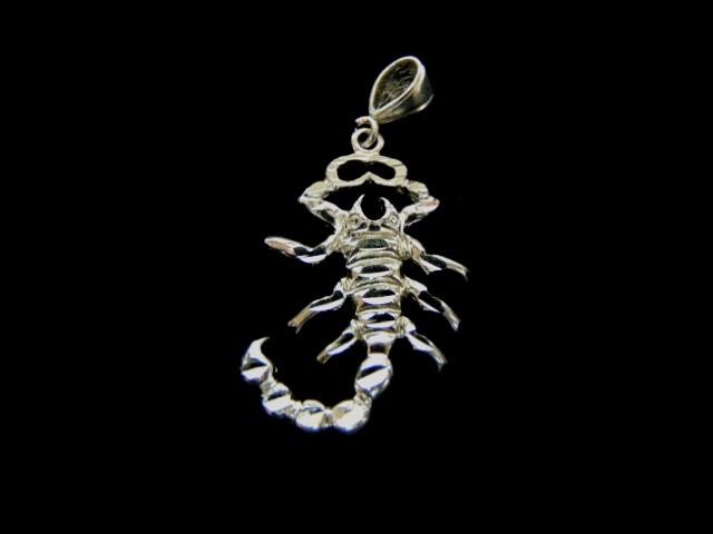 Vintage Estate Sterling Silver Scorpion Pendant (1 of 3)
