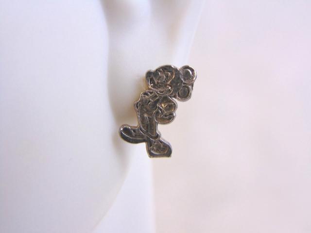 Sterling Silver Disney Mickey Mouse Stick Earring (1 of 3)