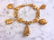 Womens Vintage Estate 22K Yellow Gold Charm Bracelet