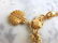 Womens Vintage Estate 22K Yellow Gold Charm Bracelet - 7