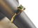Womens Vintage 14K Gold Ring w/ Emerald Diopside Stones - 5