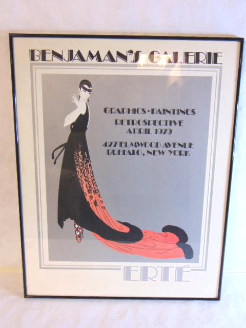 VINTAGE ART DECO ERTE GALLERY POSTER BUFFALO NY (1 of 7)
