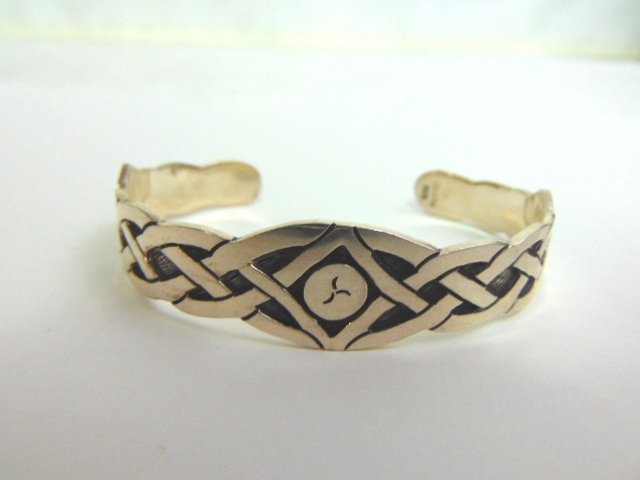 Sterling Silver Eternity Knot Celtic Cuff Bracelet (1 of 4)