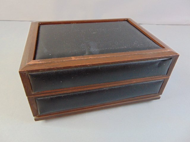 Vintage Leather & Wood Desk Deco-Tel Rotary Dial Phone (1 of 10)