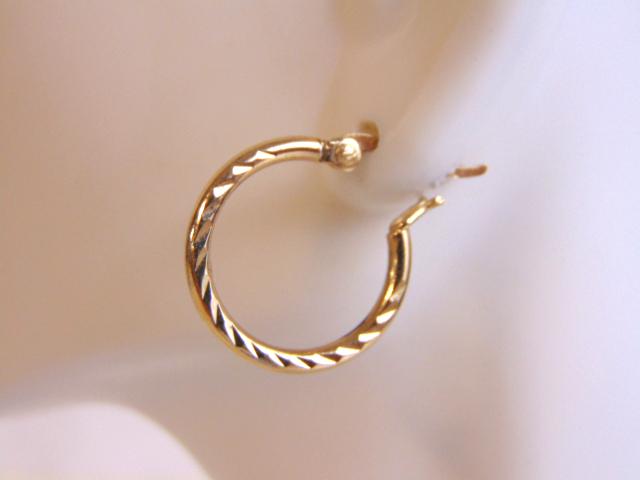 Single Womens Vintage Sterling Silver Gold Tone Earring (1 of 3)